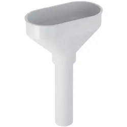Geberit, Zubehör Sanitärinstallation, Trichter oval weiss-alpin d40