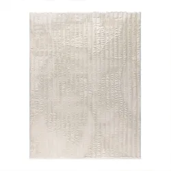 HOCHFLORTEPPICH Rauten Creme 160 x 220 cm