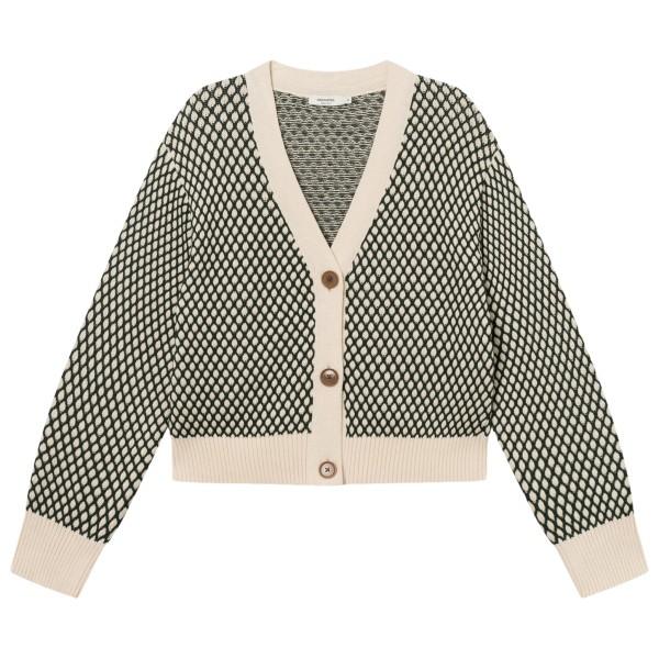 DEDICATED - Women's Cardigan Kanan Bubble Knit - Cardigan Gr L grau