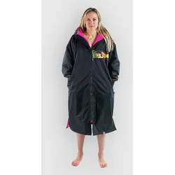 Dryrobe Advance Long Sleeve Surf Poncho black pink camo remix Gr. M