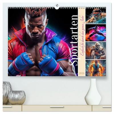 Sportarten (hochwertiger Premium Wandkalender 2026 DIN A2 quer), Kunstdruck in Hochglanz