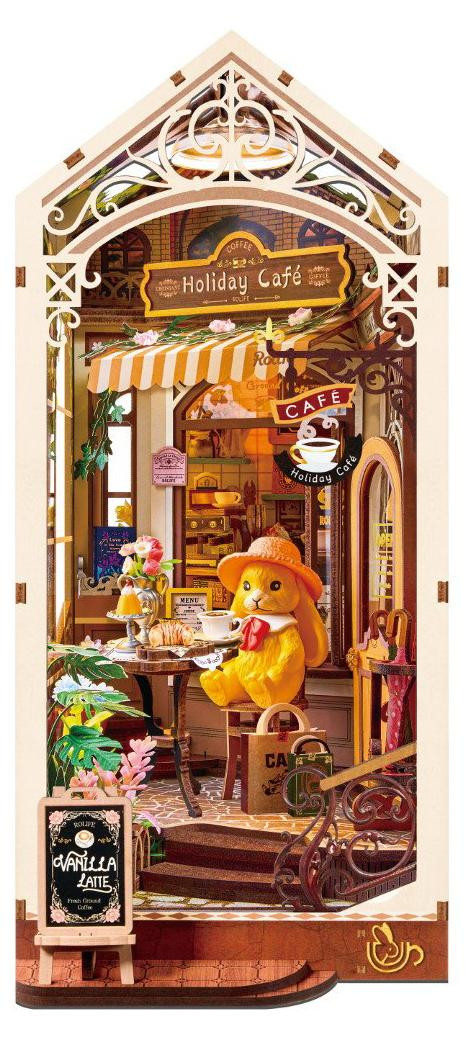 Rolife Book Nook Holiday Cafe DIY Miniature Kit