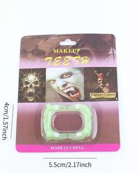 Inspired Finds Halloween Glow in the Dark Vampire Fangs Scary Demon Teeth luminous