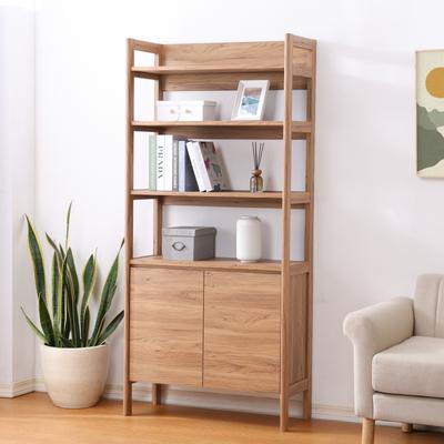 "SAFAVIEH Glapelle 32.7-Inch Wood Bookshelf, Oak, Scandinavian - 33"" W x 14"" D x 71"" H"