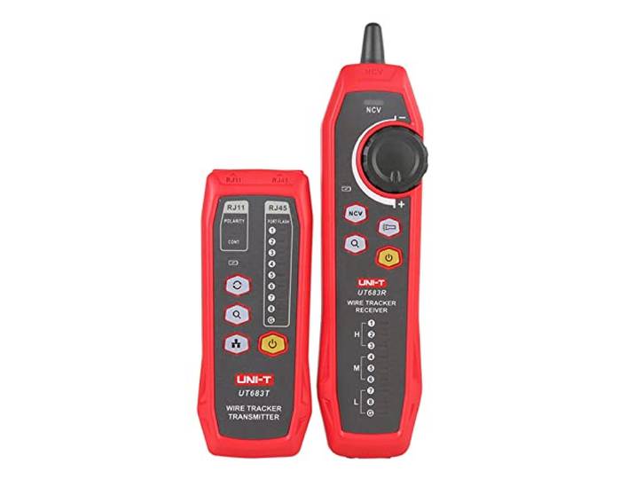 UNI-T UT683KIT Cable Tester Wire Tracker for RJ11 and RJ45 Cables Tester, Telephone Line Finder Cable Collation, Network Maintenance Collation, Repairing Networking Tool