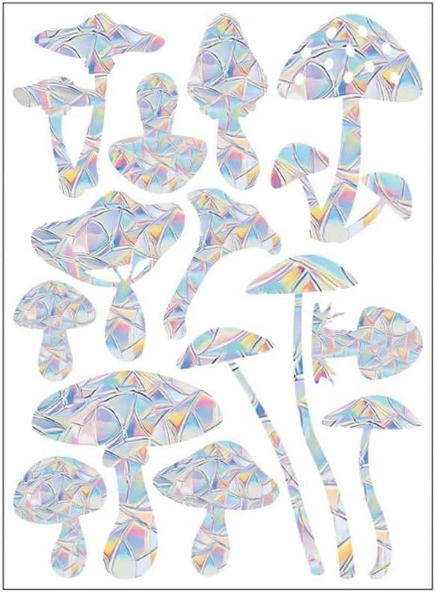 Raamstickers Regenboog Zonnevanger - 14 stuks - Gekleurd - Vogels Veilig