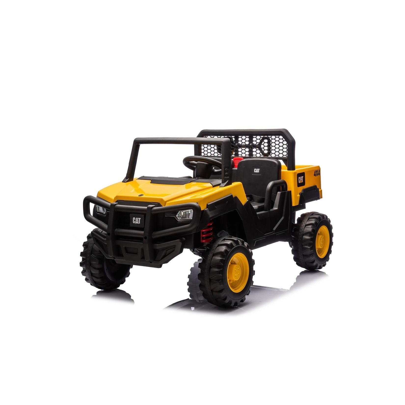 Chipolino Elektrobuggy CAT UTV Doppelsitzer, Fernbedienung, Hupe, USB-Anschluss gelb