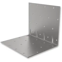Winkelverbinder, mit Sicke, 53 x 53 x 90 mm, 1,5 mm stark, Stahl feuerverzinkt
