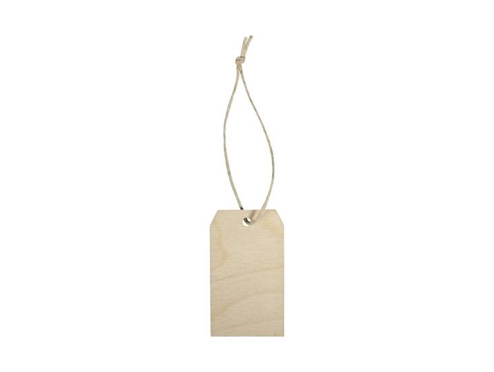 Rayher Holz Hänger Tag 8 × 4.5 × 0.3 cm 6 Stück