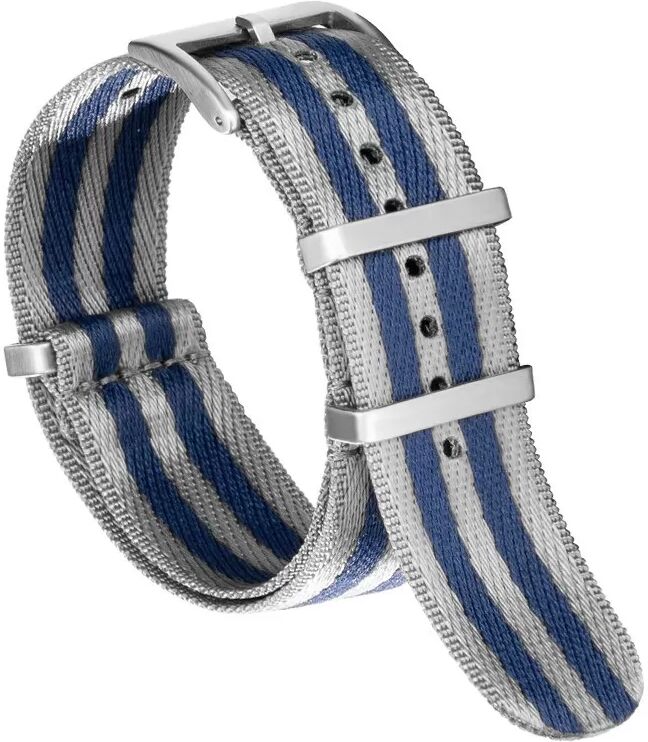 INF Nylon Uhrenarmband kompatibel mit Omega Tissot Mido Seamaster 300 Mechanische Uhren Vintage Armband Grau 22 mm