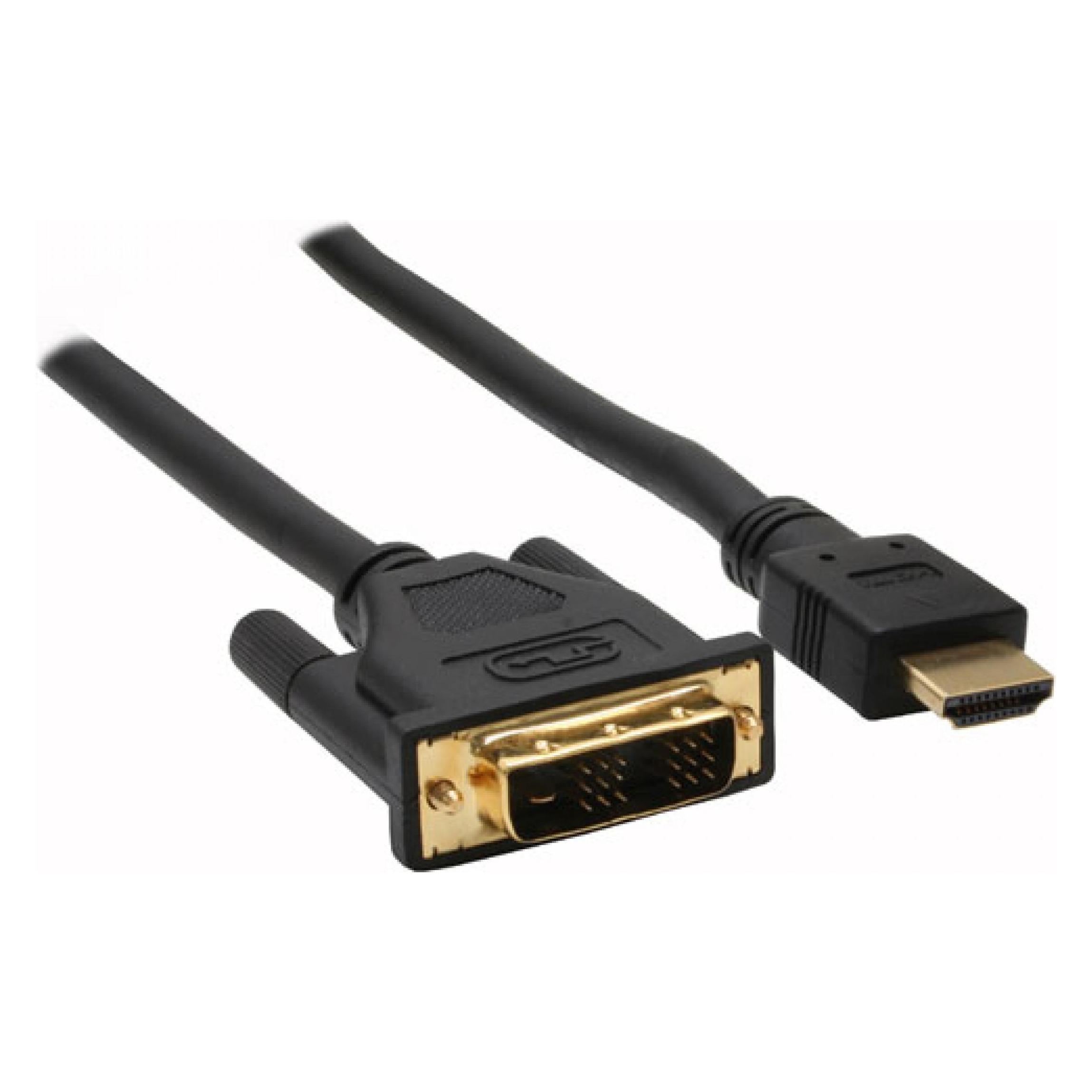 InLine HDMI-DVI Kabel HDMI St auf DVI 18+1 St vergoldete Kontakte 15m (15 m) (17668P)