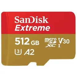 SanDisk Extreme 512 GB MicroSDHC UHS-I Klasse 10