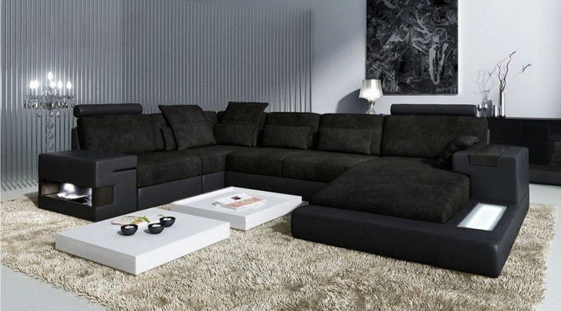Design Sofa Ecksofas U-Form Modernes Polster Wohnzimmer Möbel Ecksofa Textilsofa
