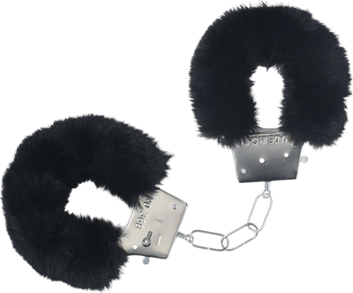 Ouch! - Plush Handcuffs (Black)