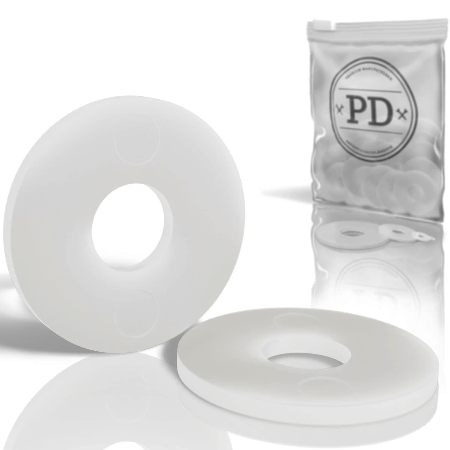 PD Kunststof onderlegschijven M10 van hoogwaardig PA-nylon, 100 stuks