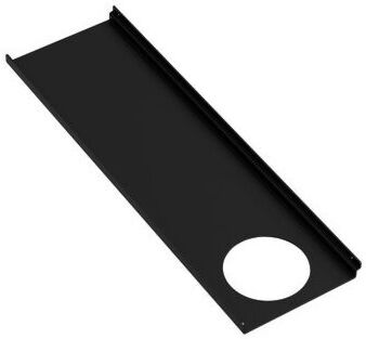 Hewi Ablage 950.13.0015DC 102x360mm, schwarz tiefmatt, Loch rechts