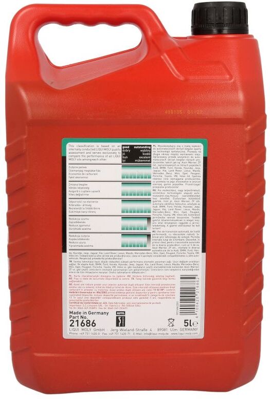 Automatikgetriebeöl LIQUI MOLY 20662 TopTec 1800 5L
