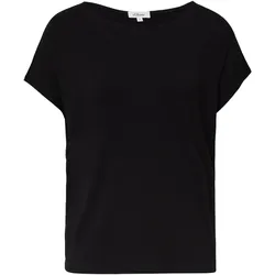 T-Shirt mit überschnittenen Schultern Schwarz 36