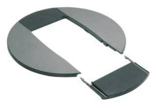 DAC280LAN Elektro-Sockelleisten-Zubehör Rosette Aluminium 1St.