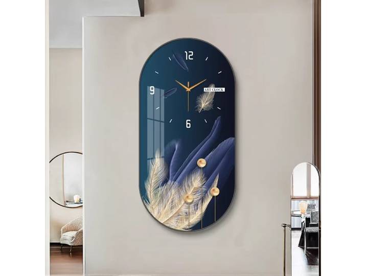 Horloge Murale de Luxe pour Salon Style Nordique, Horloge Murale de Restaurant, Horloge Murale Créative Silencieuse, Décoration Intérieure