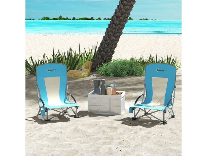 Rosahqnda 2 ensemble chaise pliante chaise de camping chaise porte-gobelet sac de transport chaise extérieure chaise de jardin pour jardin plage