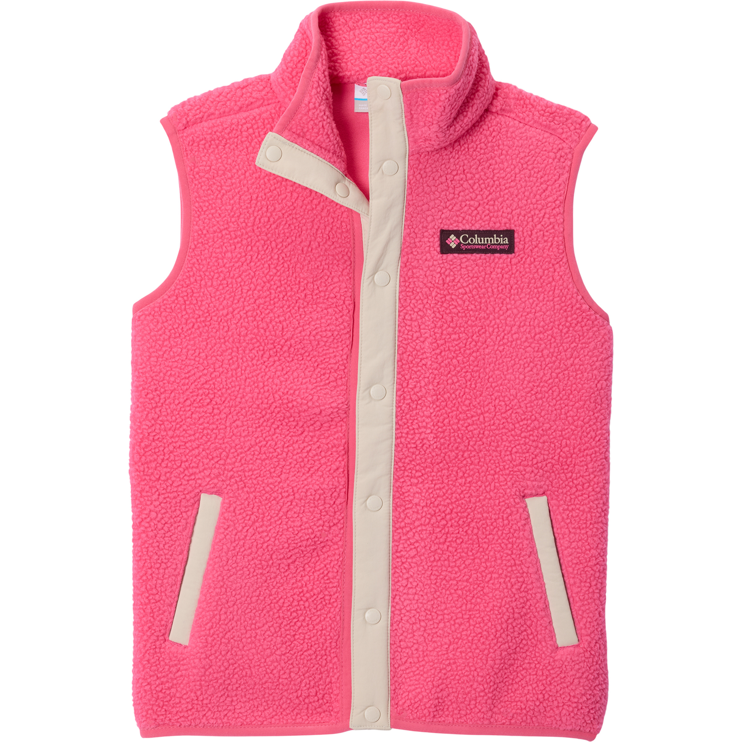 Columbia Helvetia Weste Kinder Fleecewesten pink Größe 140 Trekking Schnell trocknend