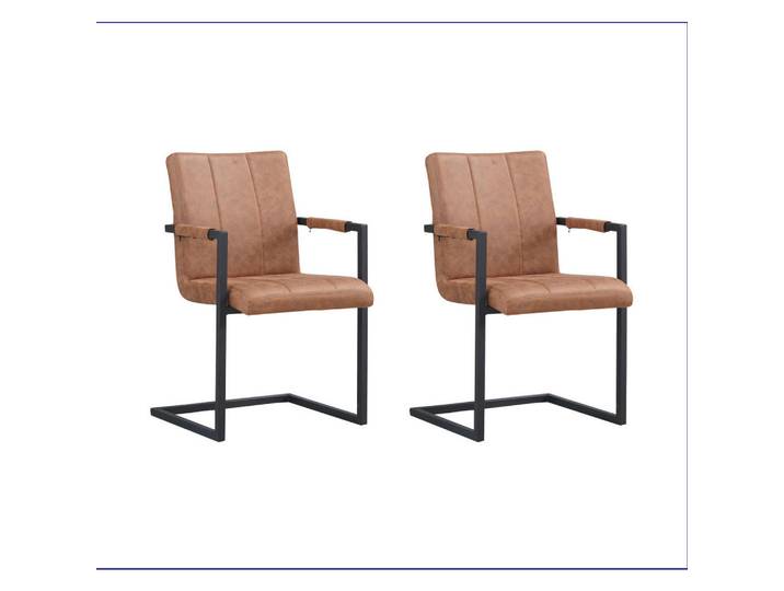 Mid.you Schwingstuhl-Set, Braun, 54x85x61 cm, Esszimmer, Stühle, Esszimmerstühle, Esszimmerstühle-Set