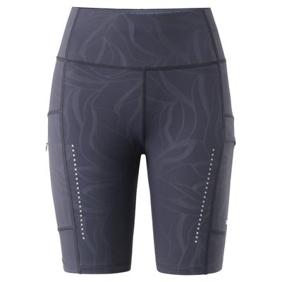Radlerhose LPO "Damen Radlerhose Tonia", Damen, Gr. 36 (S), Normalgrößen, grau (graphite), Jersey, 77% Polyester. 23% Elasthan, körpernah kniefrei, Hosen Radlerhose