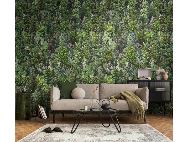 Fototapete LIVING WALLS The Wall 4 Botanic – Üppige tropische Pflanzen Vlies-Fototapete , grün, B:1,59m H:0m L:2,8m, Vinyl, Vlies, Tapeten, Fototapete, Üppige tropische Pflanzen mit natürlicher Tiefenwirkung