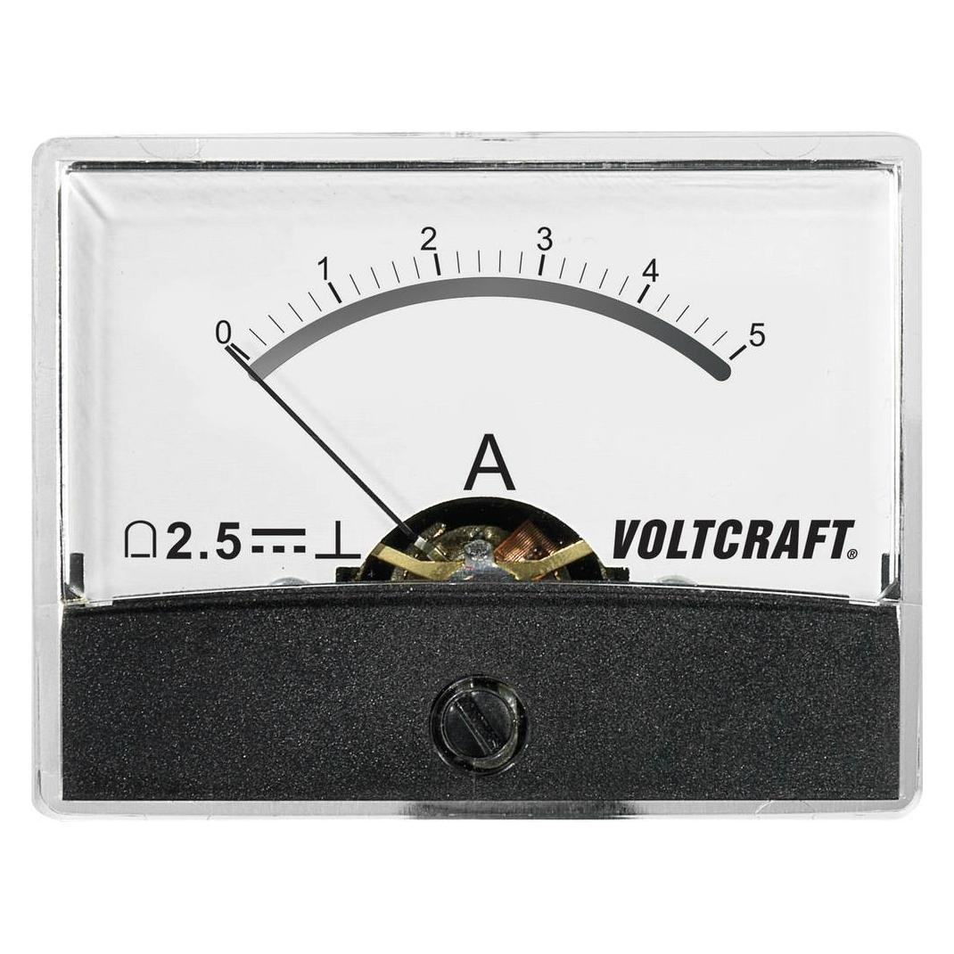 Voltcraft Analoges Einbaumessgerät Einbau Messgerät (AM-60X46/5A/DC)