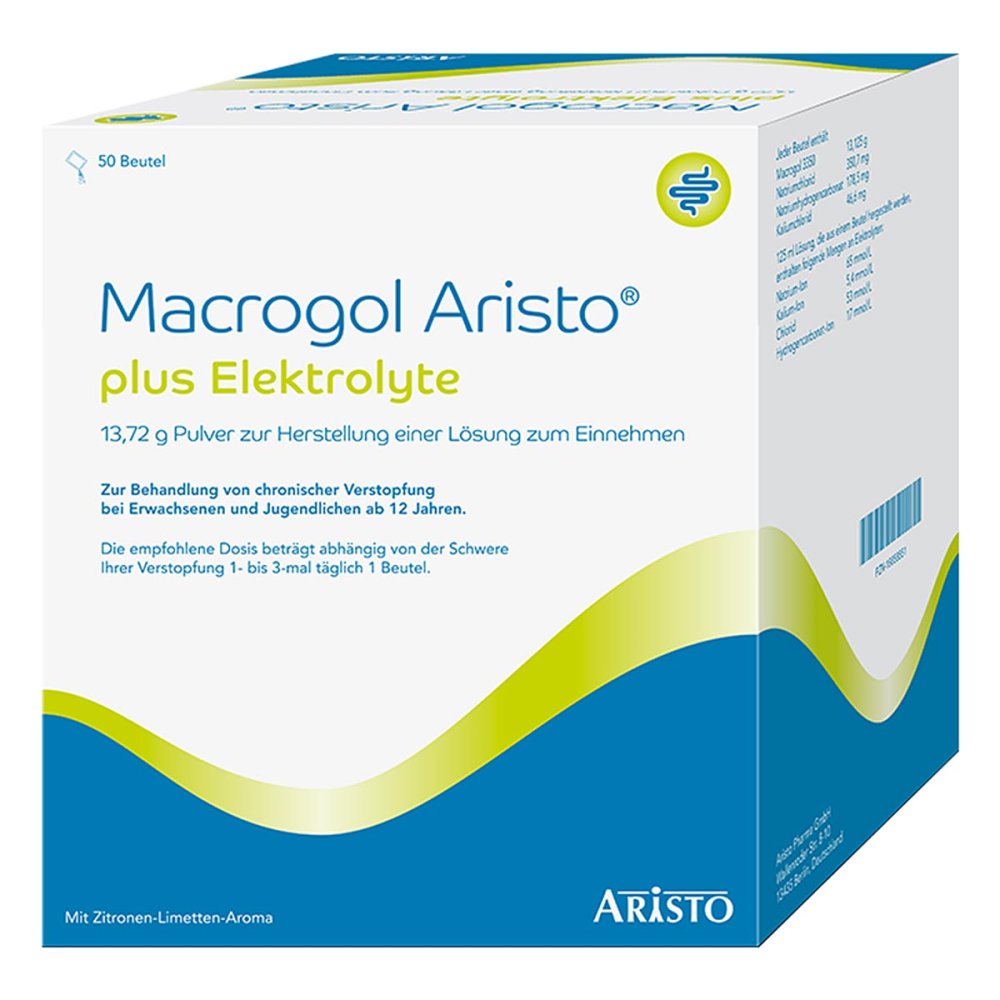 Aristo Pharma GmbH Macrogol Aristo Plus Elektrolyte 13,72 g Pulver 18858551