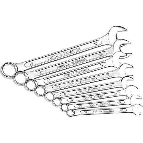 Mannesmann Combinatieset van 8 ringsteeksleutels, 8-19 mm