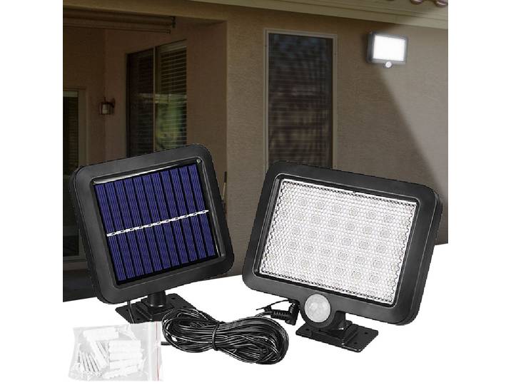 LED-Flutlicht Solar, Bewegungssensor, IP44