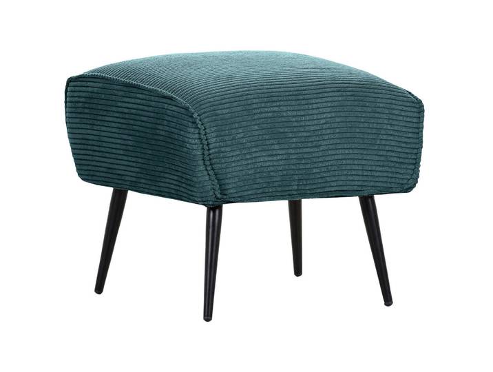 Landscape Hocker, Türkis, Metall, rechteckig, 60x49x53 cm, Stoffauswahl, Wohnzimmer, Hocker, Sitzhocker