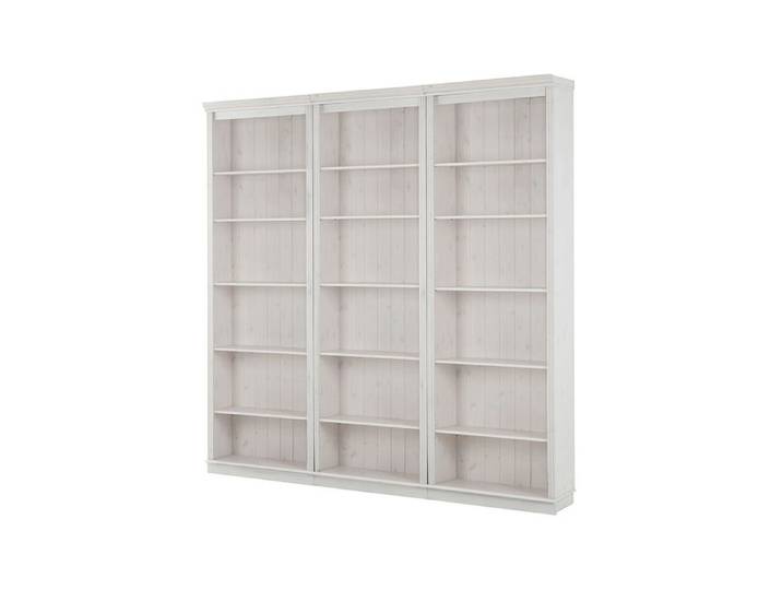Anita-bibliothèque K Avec Étagères En Pin Laqué Blanc