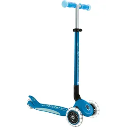 Globber Elite Lights Glow Dreirad Scooter höhenverstellbar mit LED Leuchtrollen petrol