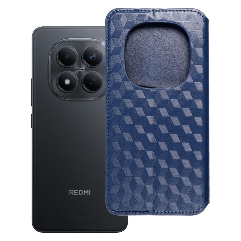 KM Import krainaGSM Etui z klapką na Xiaomi Redmi NOTE 15 PRO 5G Cubic Book niebieskie (Xiaomi Redmi Note 15 5G) (69063444)