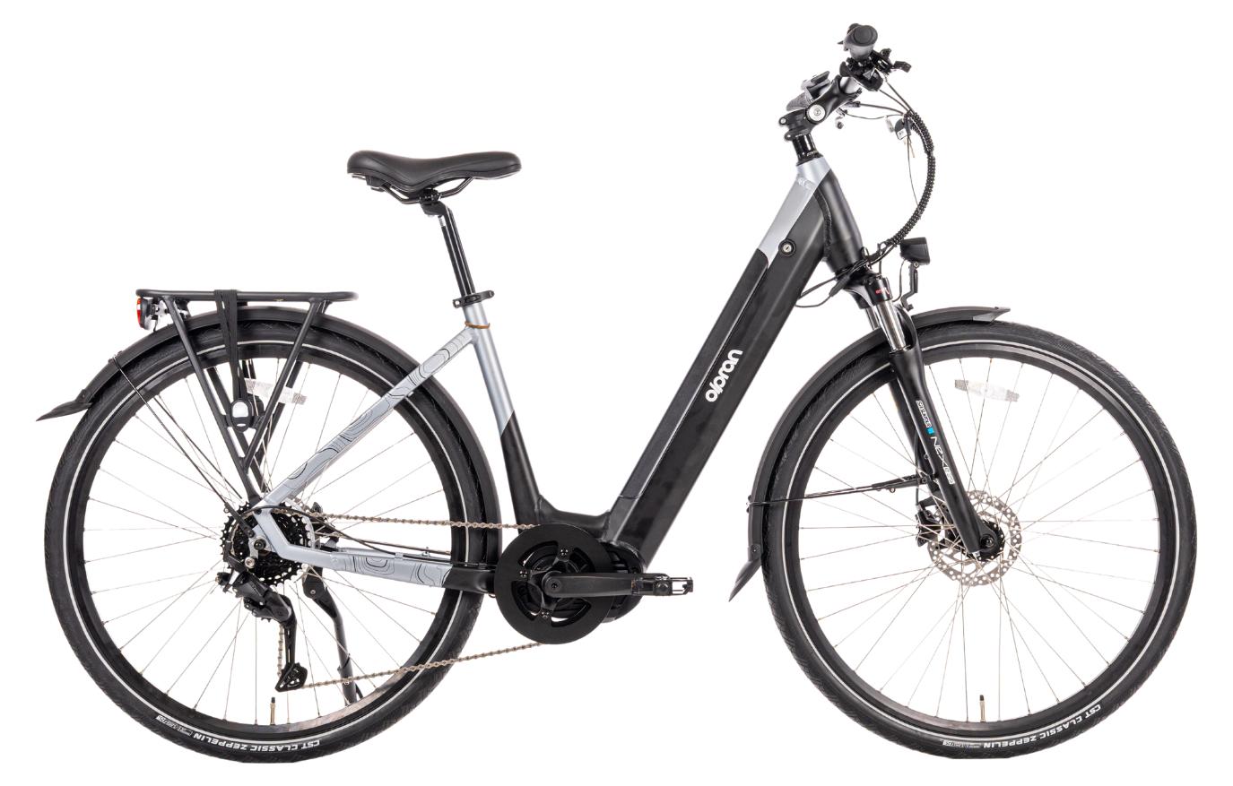 Olpran Elektrofahrrad Tilia Low 28" Grau/Schwarz 17"