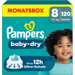 Pampers Baby-Dry (Gr. 8, Monatsbox, 120 Stk.)