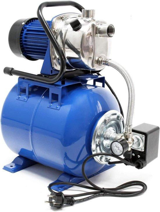 Wiltec Waterpomp met Boiler en Drukverhoger - Automatische Watervoorziening voor Huis - 19 Liter Ketel - 3400 L/u - Blauw