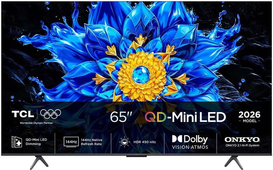 Smart TV QD-Mini LED 65" P8L Series 65P8L (2026) 4K Ultra HD Google TV - TCL