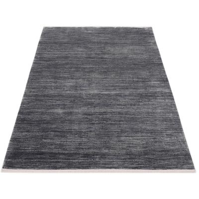 Teppich MACHALKE "fade out" Gr. 1, grau (dunkelgrau), B:67cm H:8mm L:130cm, Kunstfaser, Viskose, Teppiche, Teppich, Design Teppich, 3D-Optik, Hoch-Tief-Struktur, Wohnzimmer