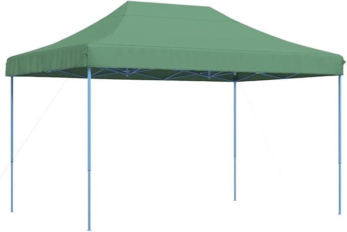 Robustes Gartenzelt mit Stahlgestell, wetterfeste Partyzelte für den Außenbereich und faltbares Festzelt für Outdoor-Events, Faltbarer Pop-Up Pavillon in Grün, großes Popup-Zelt