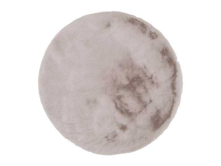 Hochflor-Teppich OCI DIE TEPPICHMARKE ROCKY SOFT, Fell Haptik , braun (cappuccino), H:35mm Ø:120cm, Polyester, Teppiche, Hochflor-Teppich, Kunstfell, weich, kuschelig, maschinell gewebt, Kaninchen Haptik