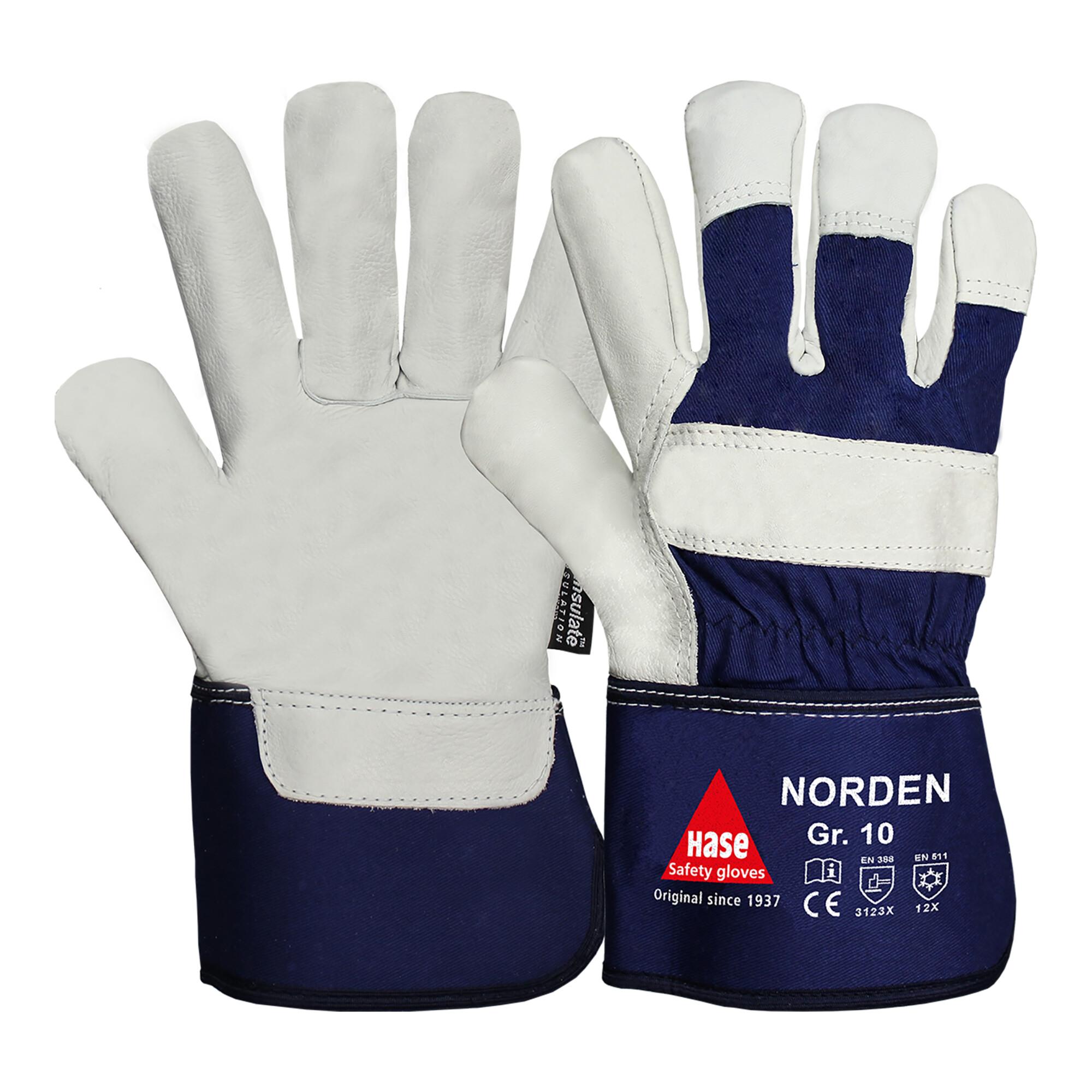 Hase Winterhandschuhe Norden Größe 8, Rindnarbenleder (205500-8)