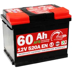 SPEED Autobatterie EFB 12V 60Ah 520A rechts 242x175x190 mm