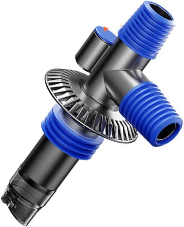 INF Raccord en T étendu pour siphon de machine à laver - Anti-odeur et anti-débordement Bleu