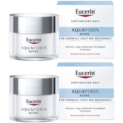 Eucerin AQUAporin Active Creme norm.bis Mischhaut 2x 2x50 ml