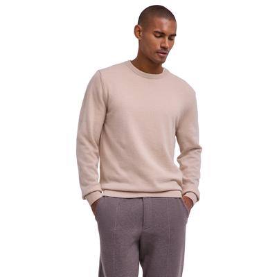 Strickpullover FALKE "Pure Lambswool", Herren, Gr. S, beige (ginger (4006)), Pullover Strickpullover