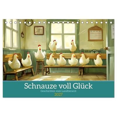 Schnauze voll Glück (Tischkalender 2027 DIN A5 quer), CALVENDO Monatskalender